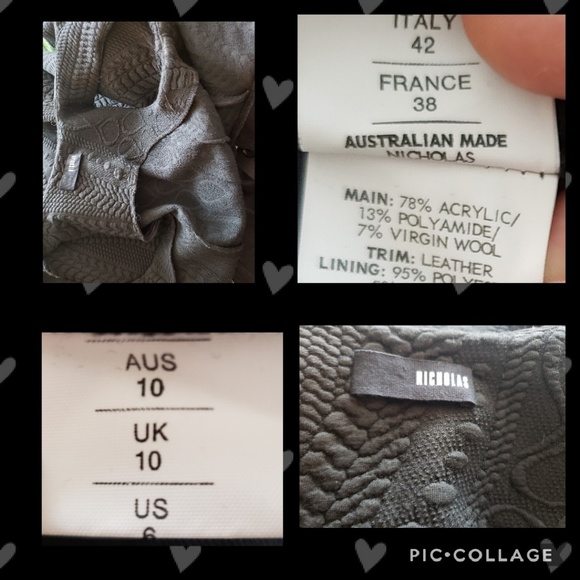 Nicholas Leather Panel Zip Front Knit Dress - Picture 7 of 7